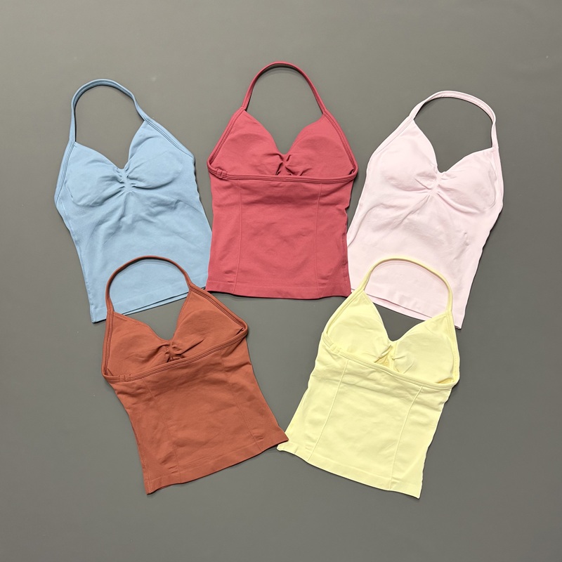 Yoga Fitness Tapis - Top Esportivo Feminino Sem Costura com