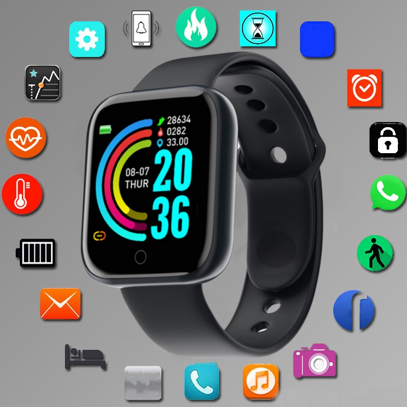 Fitness Tracker Band - Relógio inteligente para homens mulheres modo