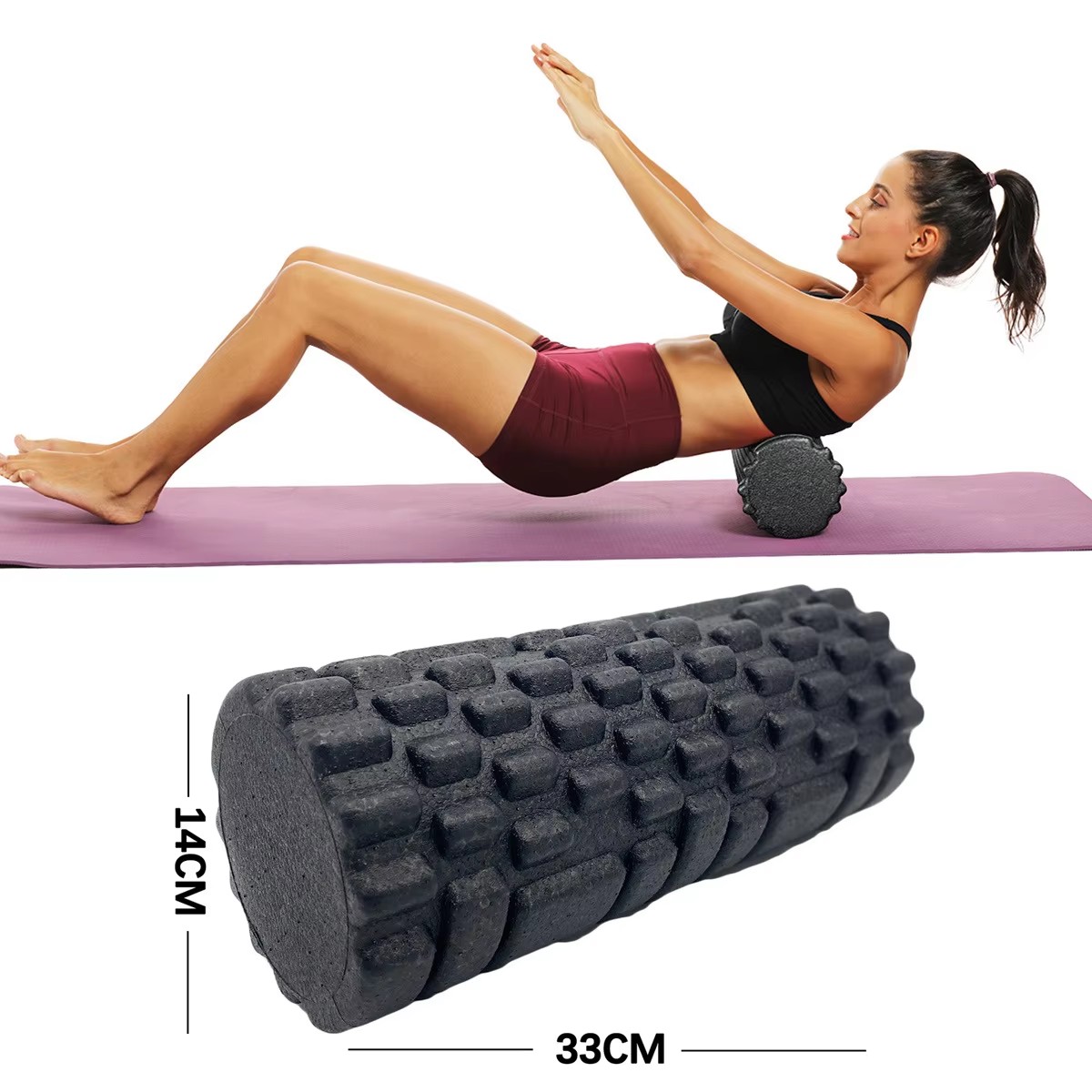 Foam Roller - 30/33cm rolo de espuma de fitness