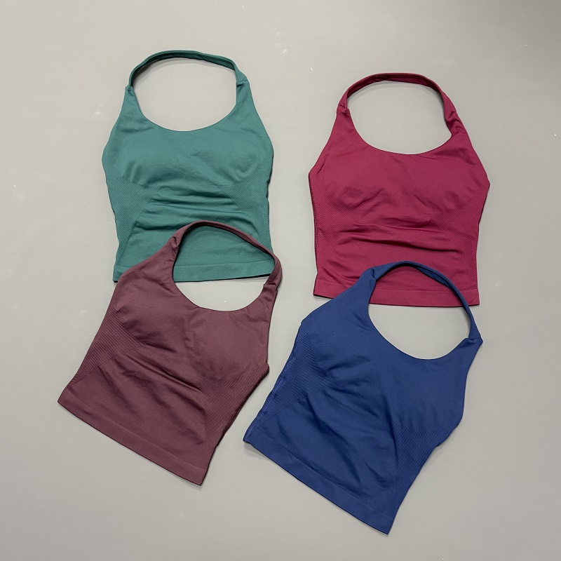 Yoga Fitness Tapis - Top Esportivo Feminino com Alça Halter,
