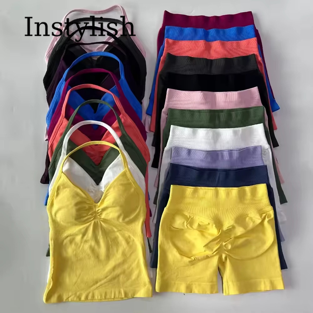 Fitness Of Yoga - Conjunto de Yoga Sem Costura para