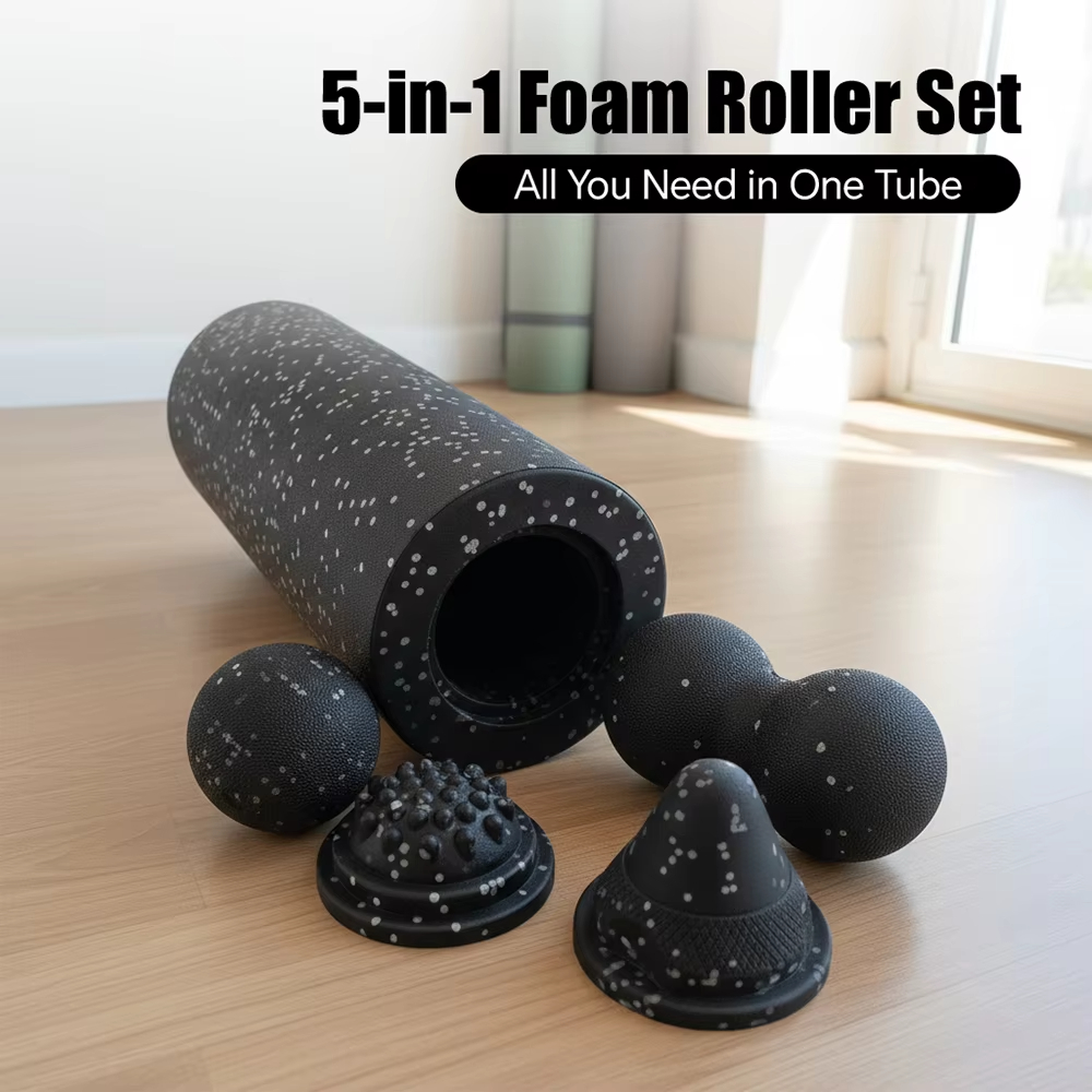 Foam Roller - Conjunto de Rolos de Massagem 5