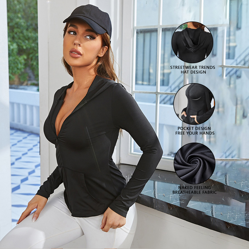 Casaco feminino preto justo, r - Fitness Of Yoga avaliação e preço