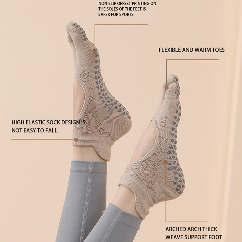 Mulheres Yoga Toe Socks Alta Q - Yoga Fitness Pilates avaliação e preço