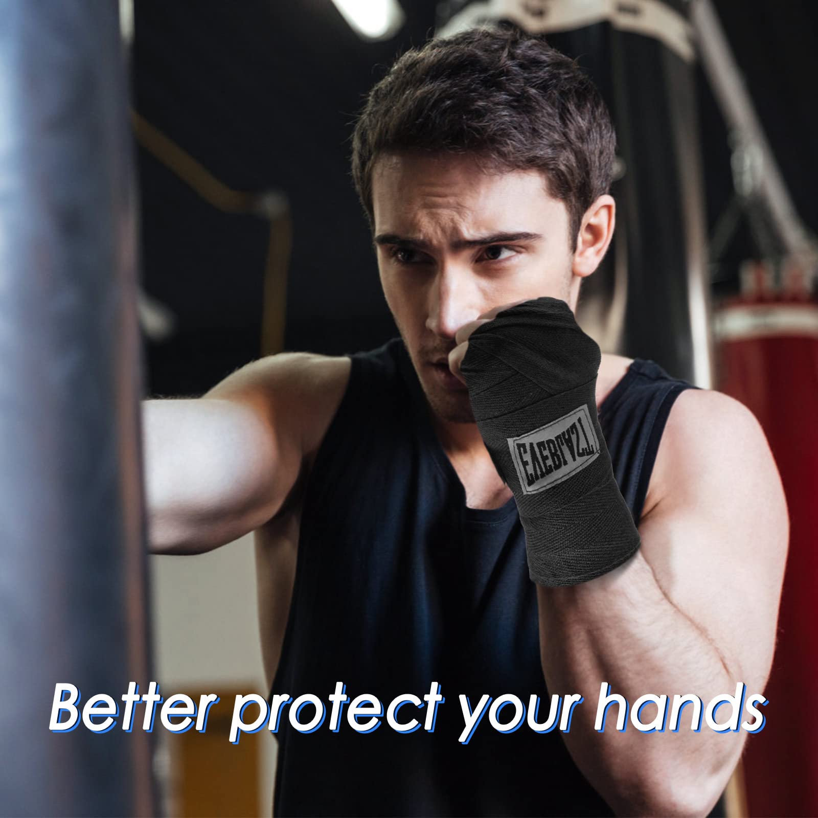 Bandagens de boxe de algodão,  - Wrist Wraps Fitness avaliação e preço