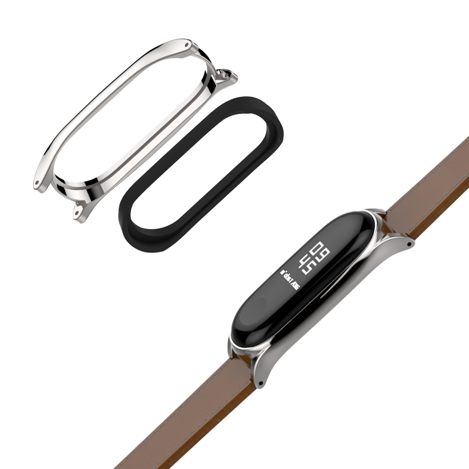 Pulseira de Couro Genuíno para - Fitness Tracker Band avaliação e preço