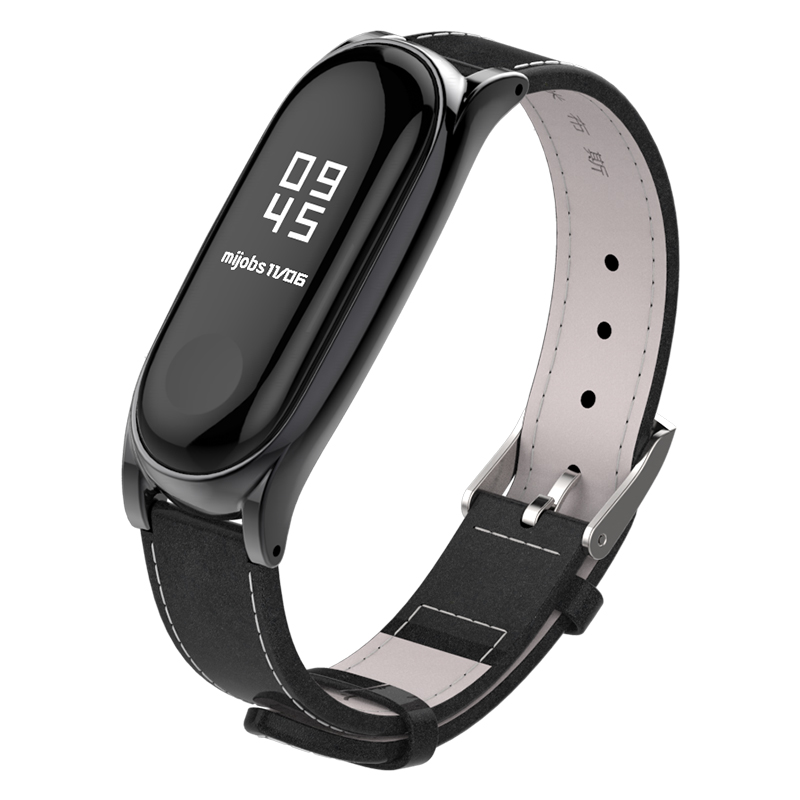 Pulseira de Couro Genuíno para - Fitness Tracker Band avaliação e preço