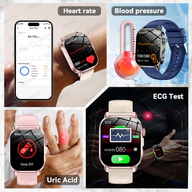 GUHUAVMI 2026 Novo Smartwatch  - Wrist Wraps Fitness avaliação e preço