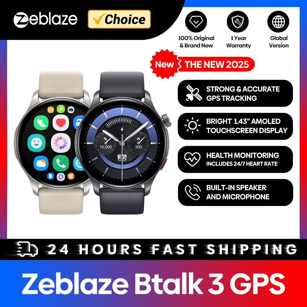 Novo zeblaze btalk 3 gps smart - Wrist Wraps Fitness avaliação e preço