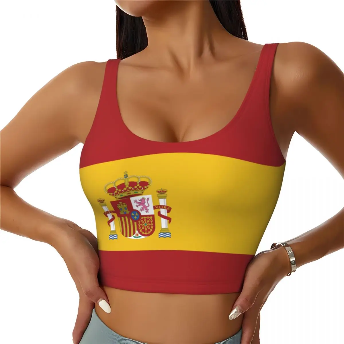 Tops básicos com bandeira da E - Yoga Và Fitness avaliação e preço